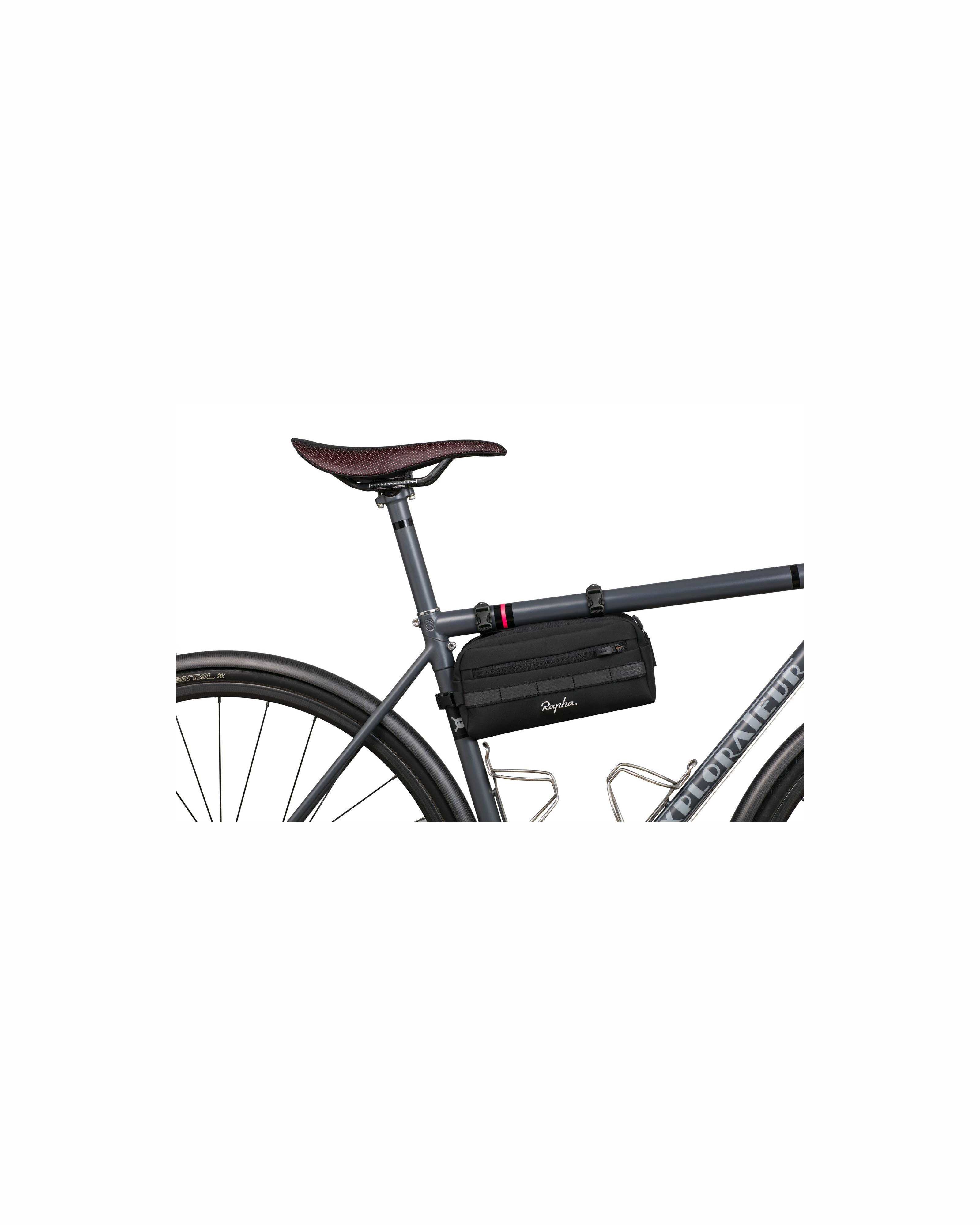 Rapha ブラック ハンドルバーバッグ バー バッグ｜ラファ サイクリング ハンドルバー バッグ ライド 用品