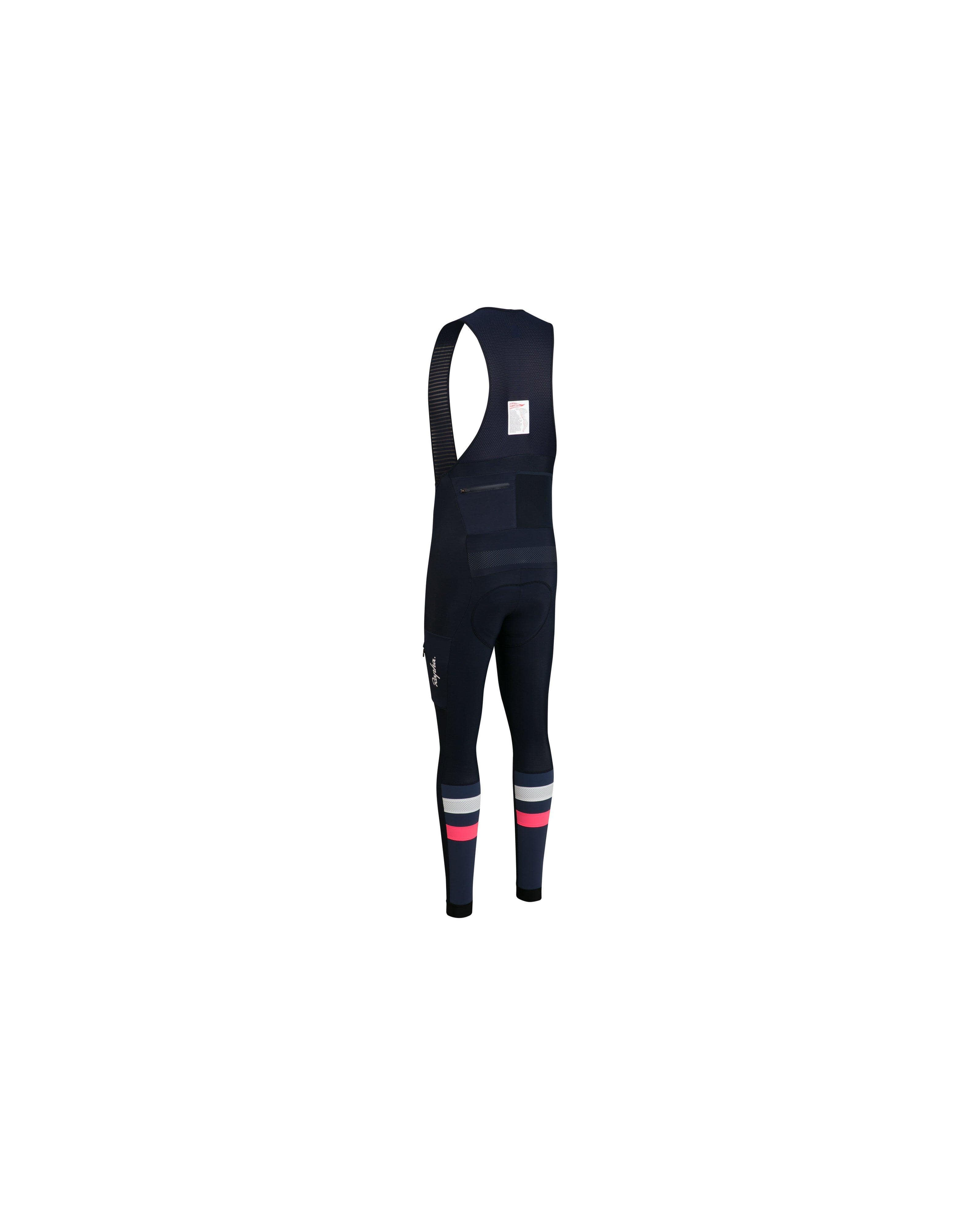 【美品】Rapha カーゴビブタイツ ネイビー/ホワイト ポケット付 メンズ カーゴ ウィンター タイツ | Rapha