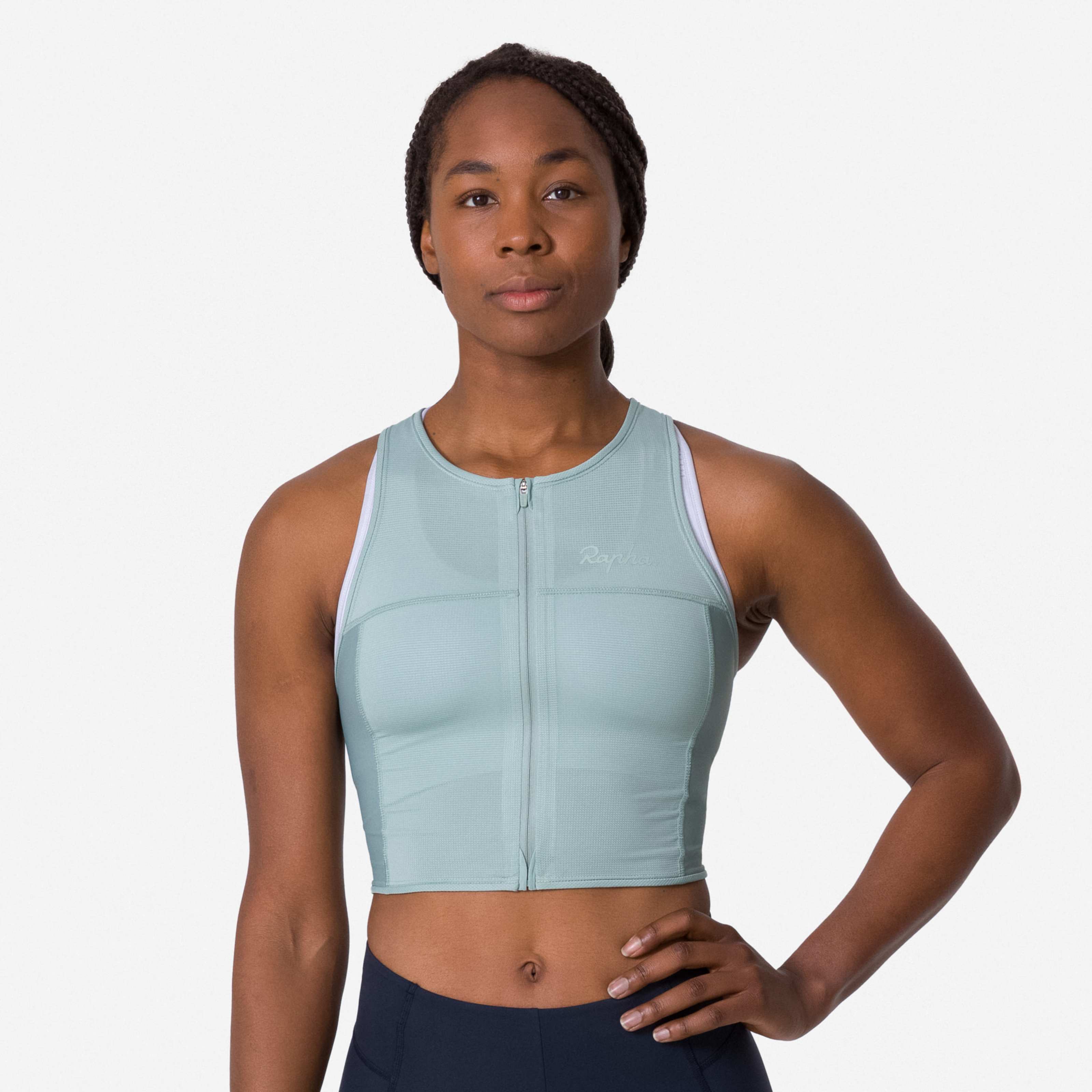 【Innerrelm】Happy Rider Crop Vest 女性用タッパー Women's Cropped Zip Tank | Rapha