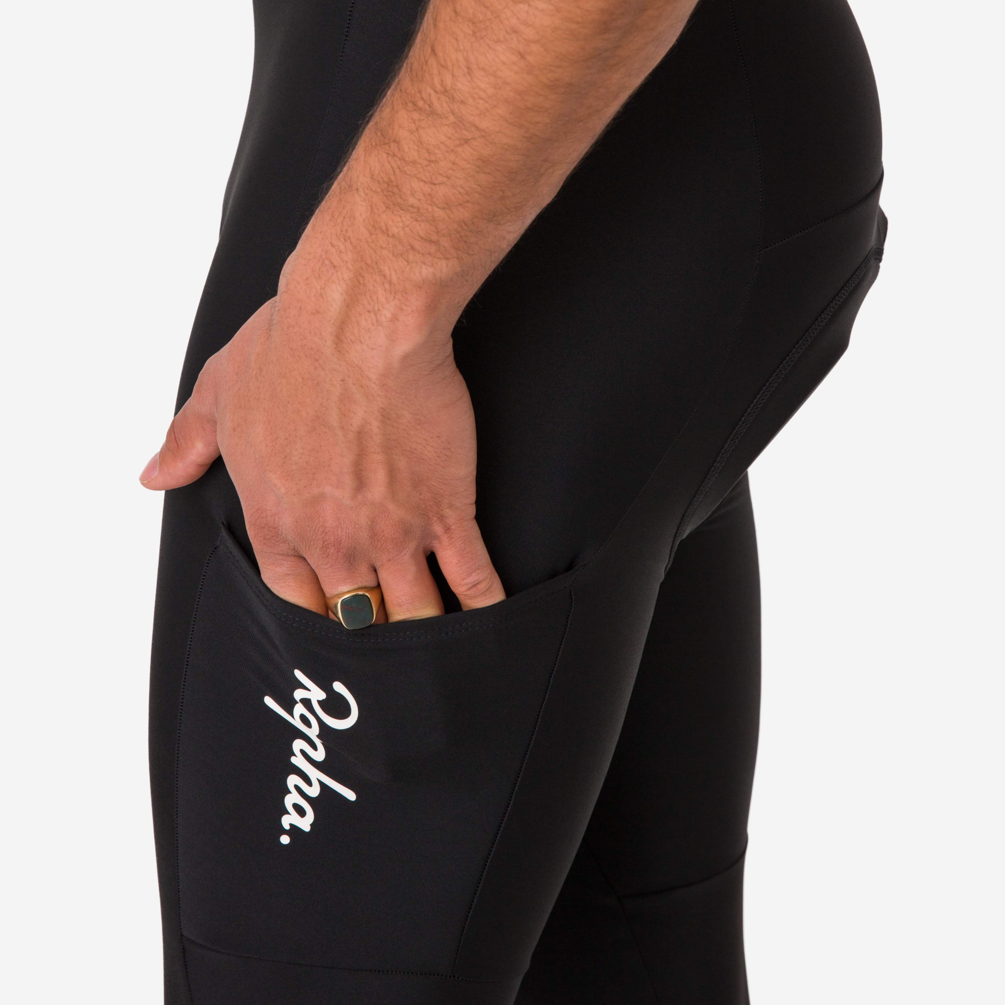 ウェア RAPHA CORE CARGO WINTER TIGHTS WITH PAD AHO01XX_BBK_Mens-Core-Cargo-