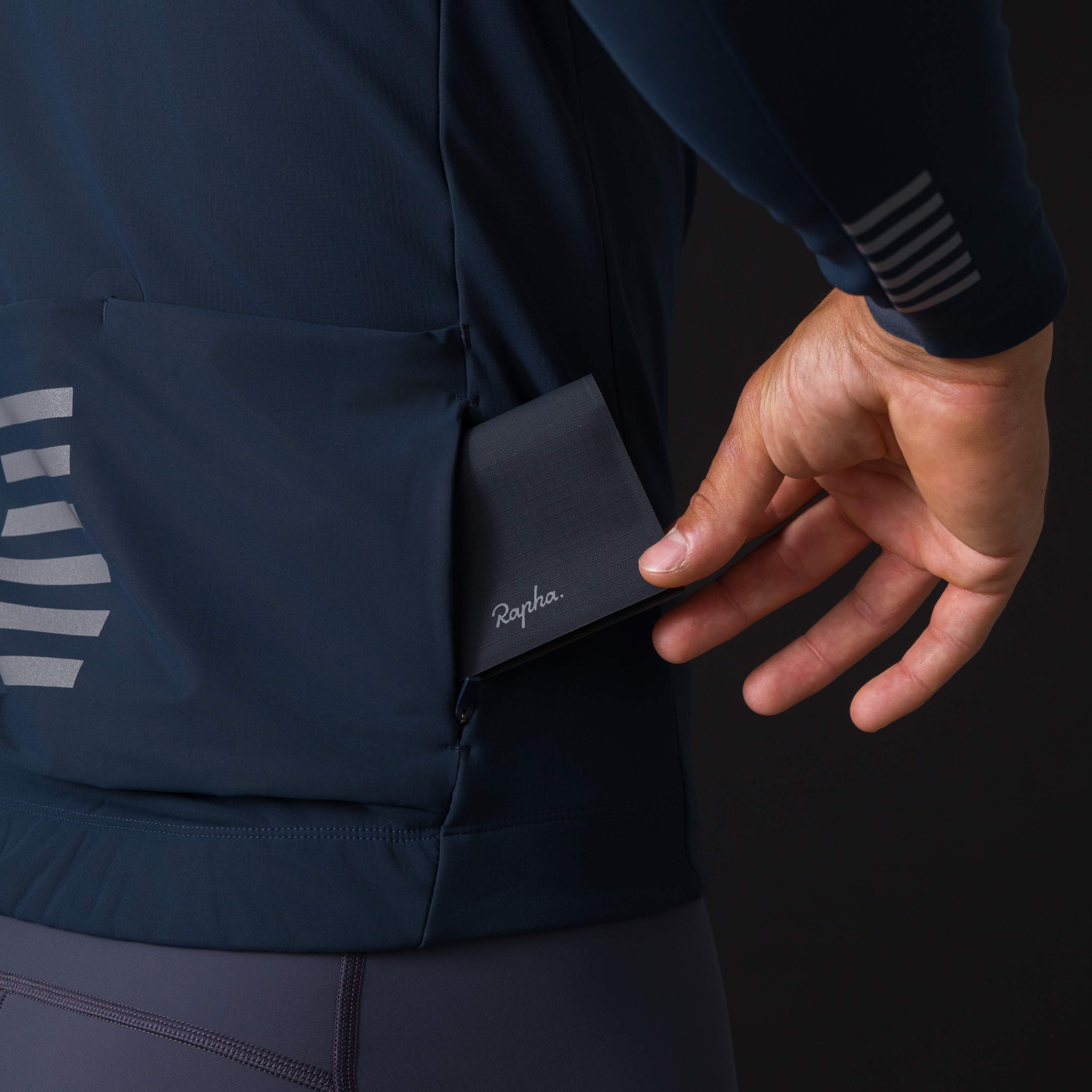 Rapha ウィンタージャケット ネイビー Lサイズ　美品 CGZ01XX_CAS_Mens-Pro-Team-