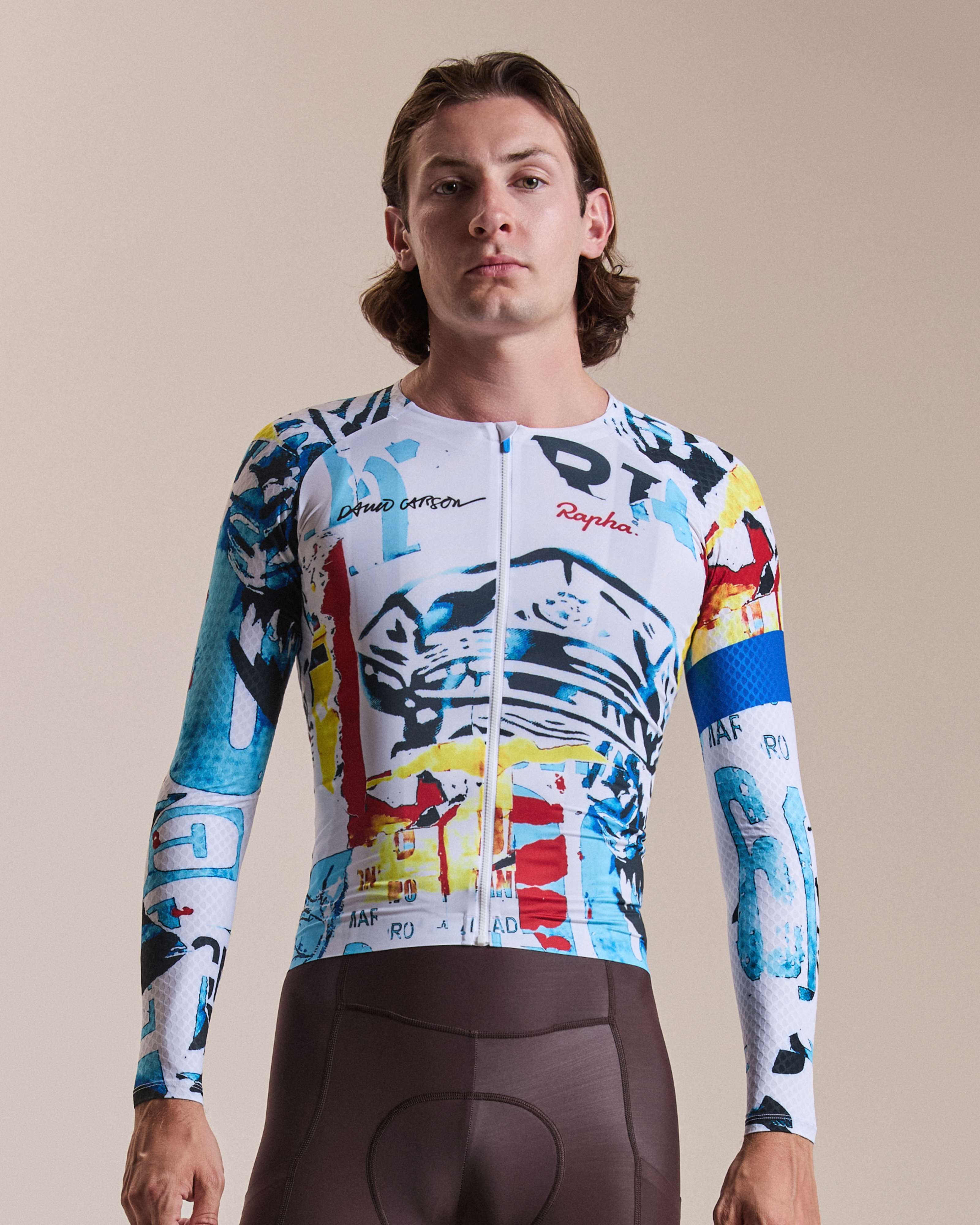 Rapha + David Carson Men's Pro Team LS Aero Jersey