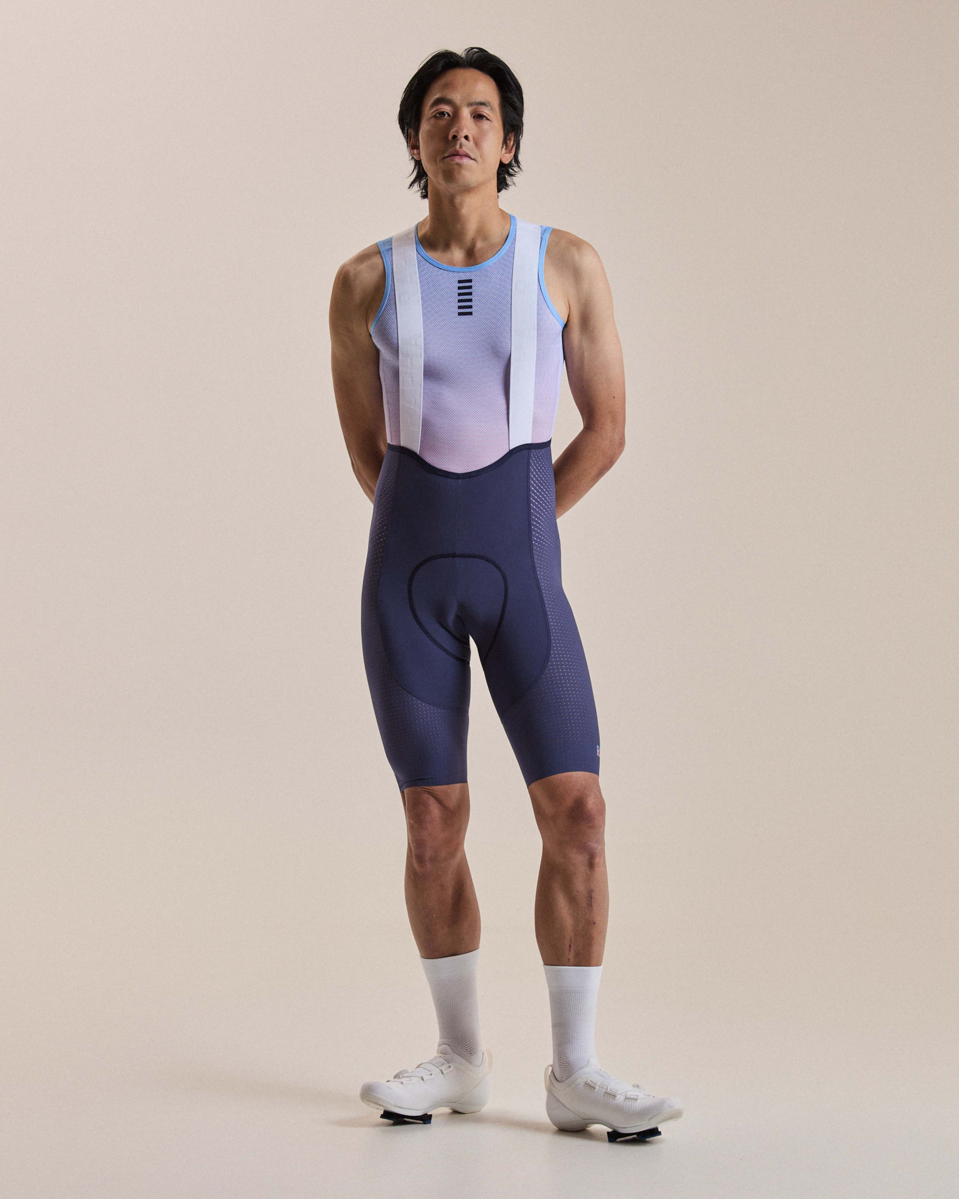 男款 PRO TEAM GHOST BIB SHORTS - LONG - Afterglow