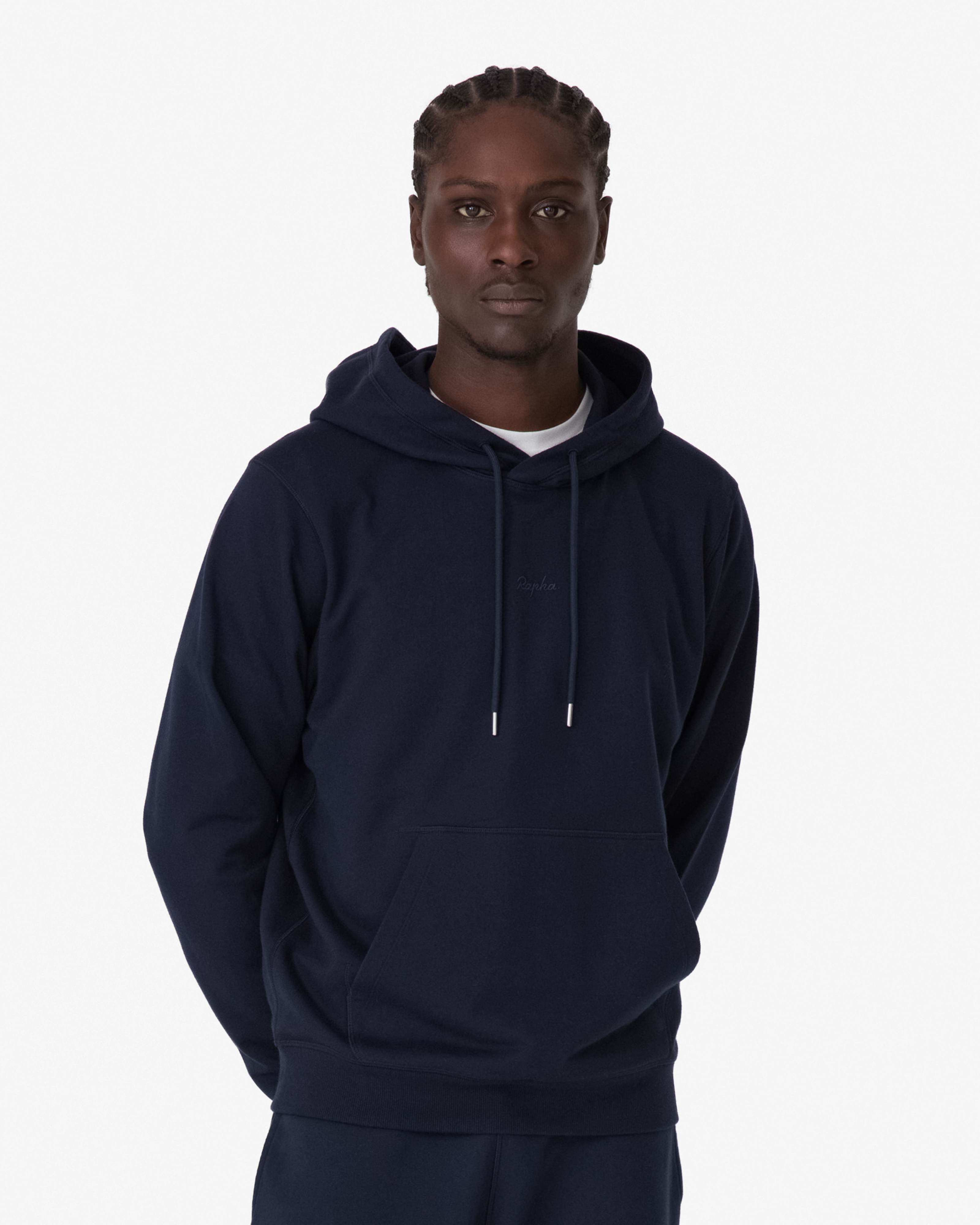 美品 Rapha ラファ MENS LOGO HOODIE Mサイズ ネイビー BGO01XX_SCI_Mens-Cotton-