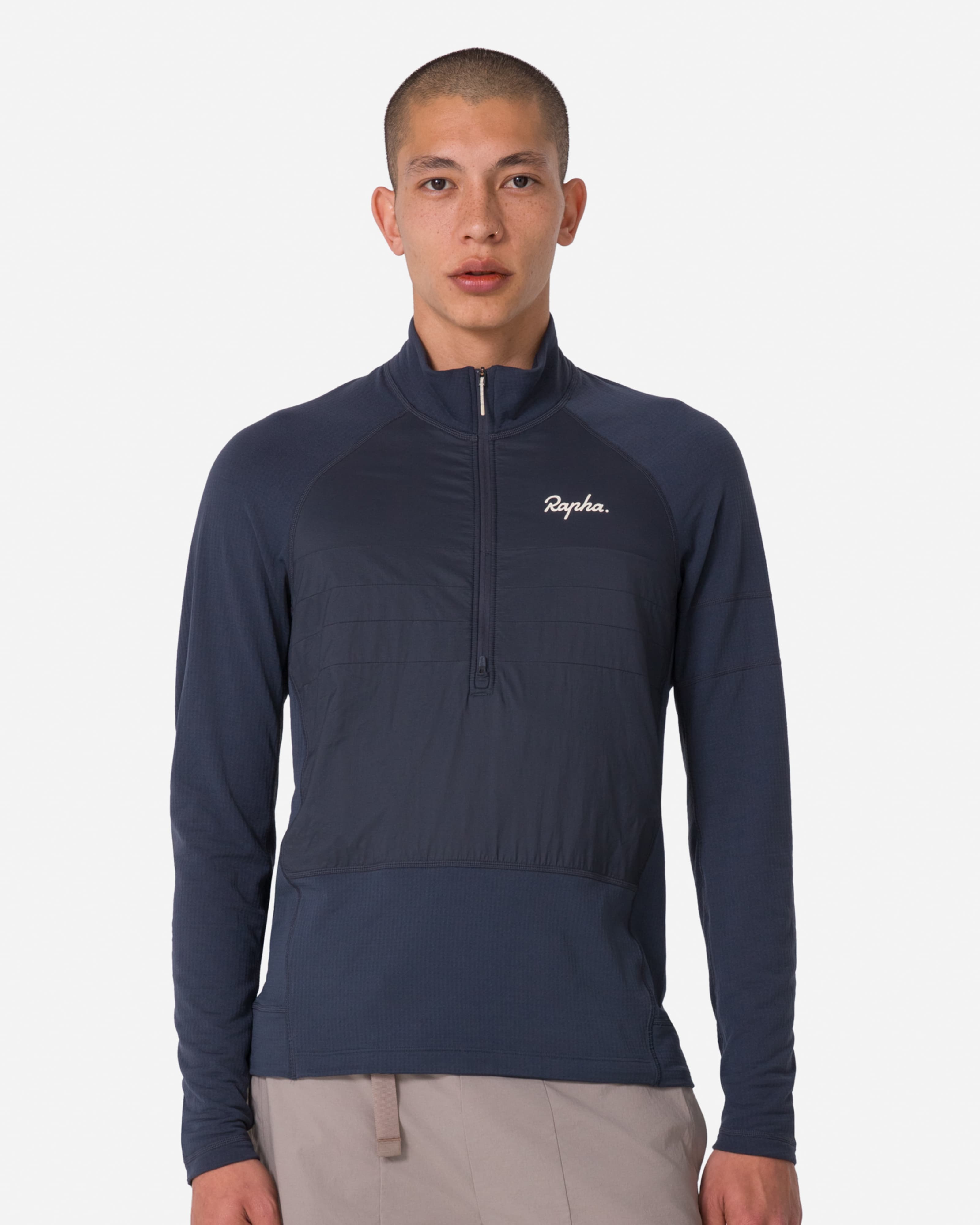 Rapha メンズ エクスプロア ジップネック プルオーバー　Mサイズ AGC01XX_INK_Mens-Explrore-Zip-