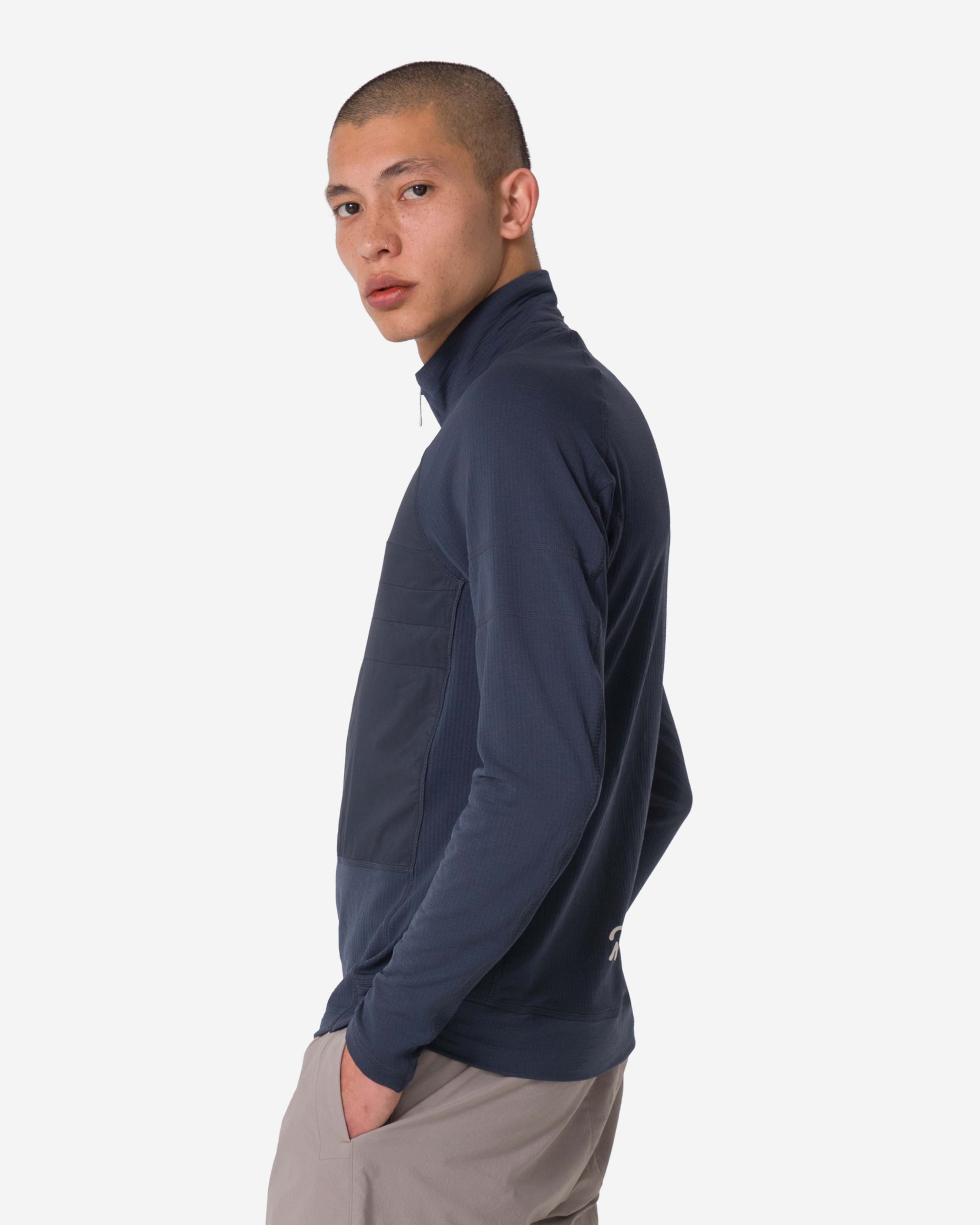 Rapha メンズ エクスプロア ジップネック プルオーバー　Mサイズ AGC01XX_INK_Mens-Explrore-Zip-