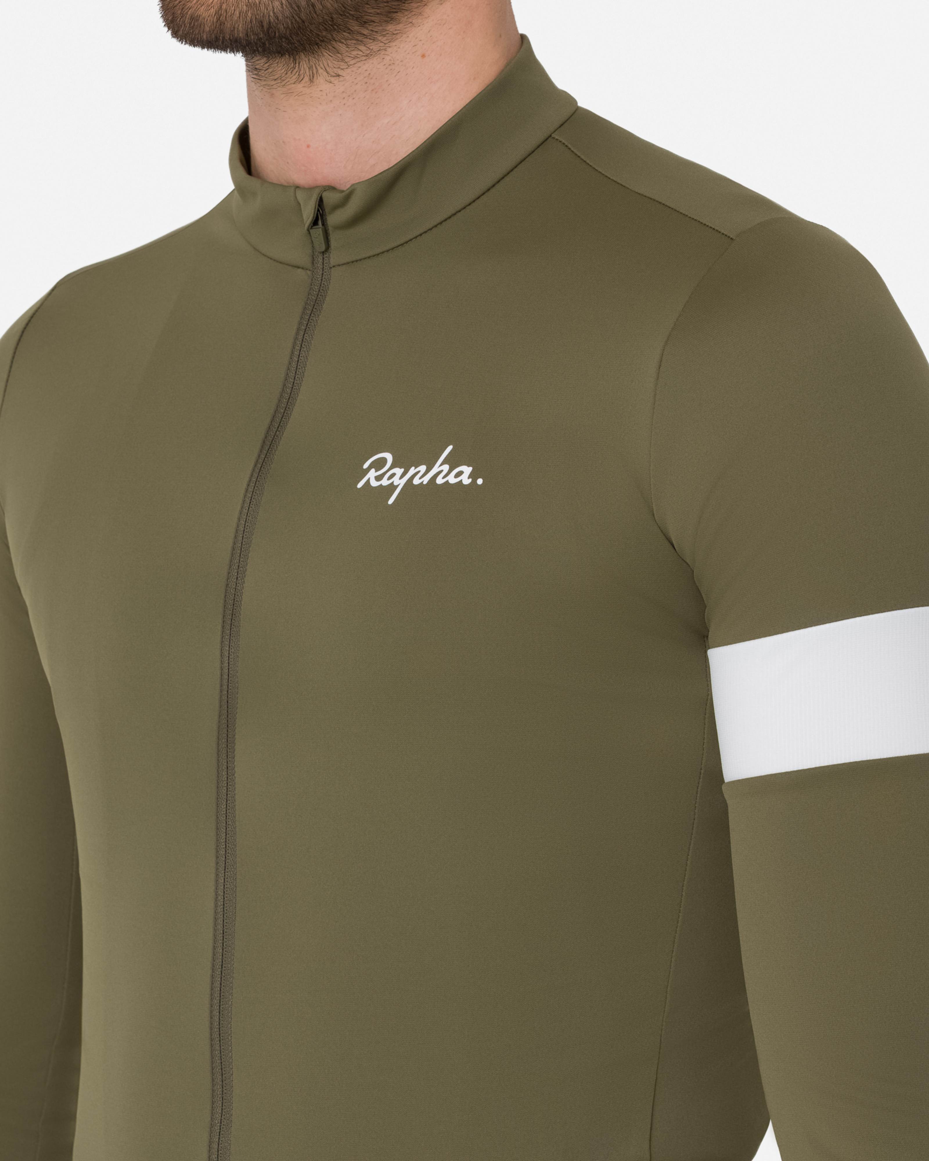 ウェア Rapha Core Thermal Long Sleeve Jersey BNE01XX_KLW_Mens-Core-Long-