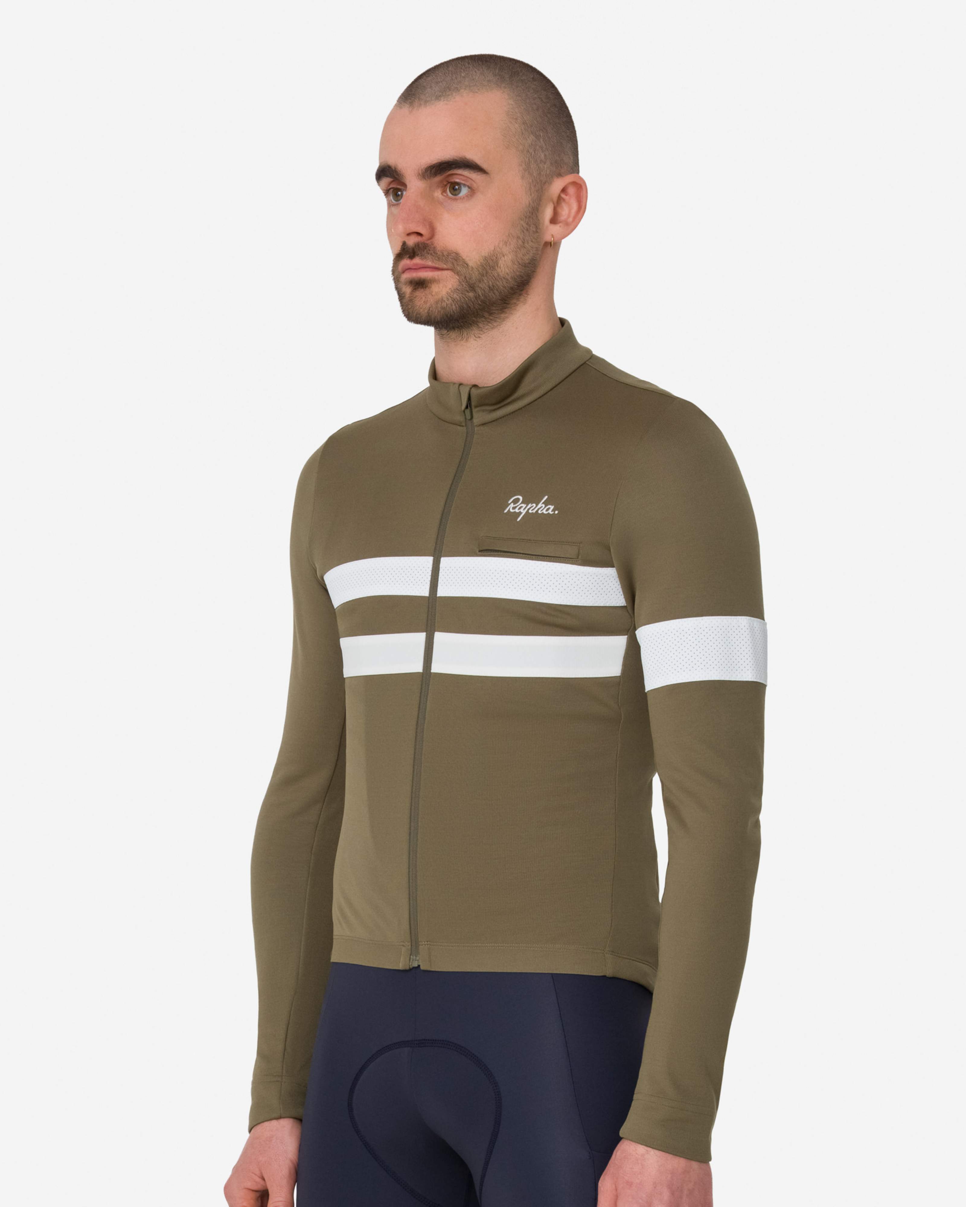 ウェア Rapha Brevet Long Sleeve Jersey L BJR09LS_KLW_Mens-Brevet-Long-