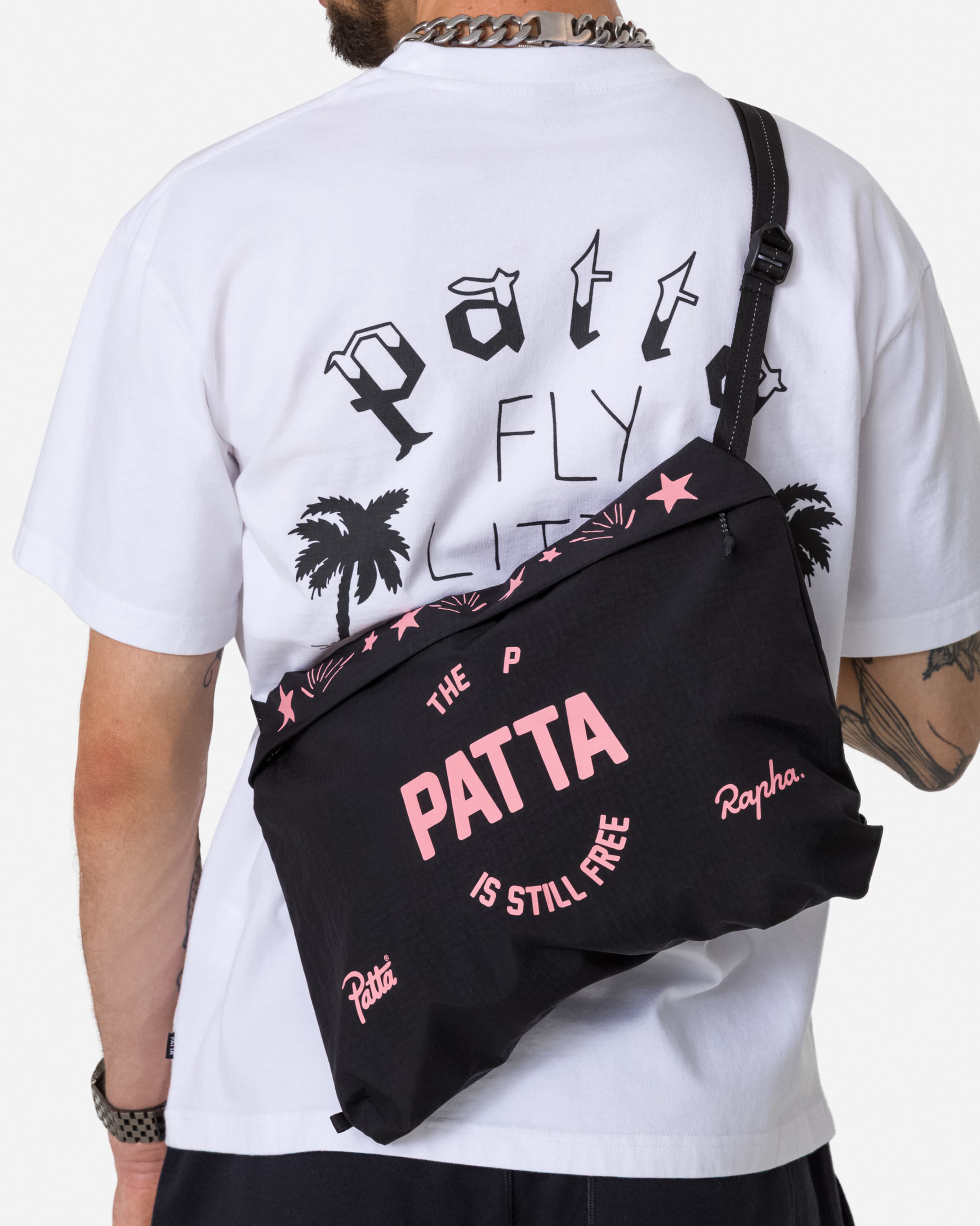 新品 Rapha + Patta 限定版 コットンフーディー ブラック Lサイズ CET01XX_MUL_Patta-Rapha-Tech-