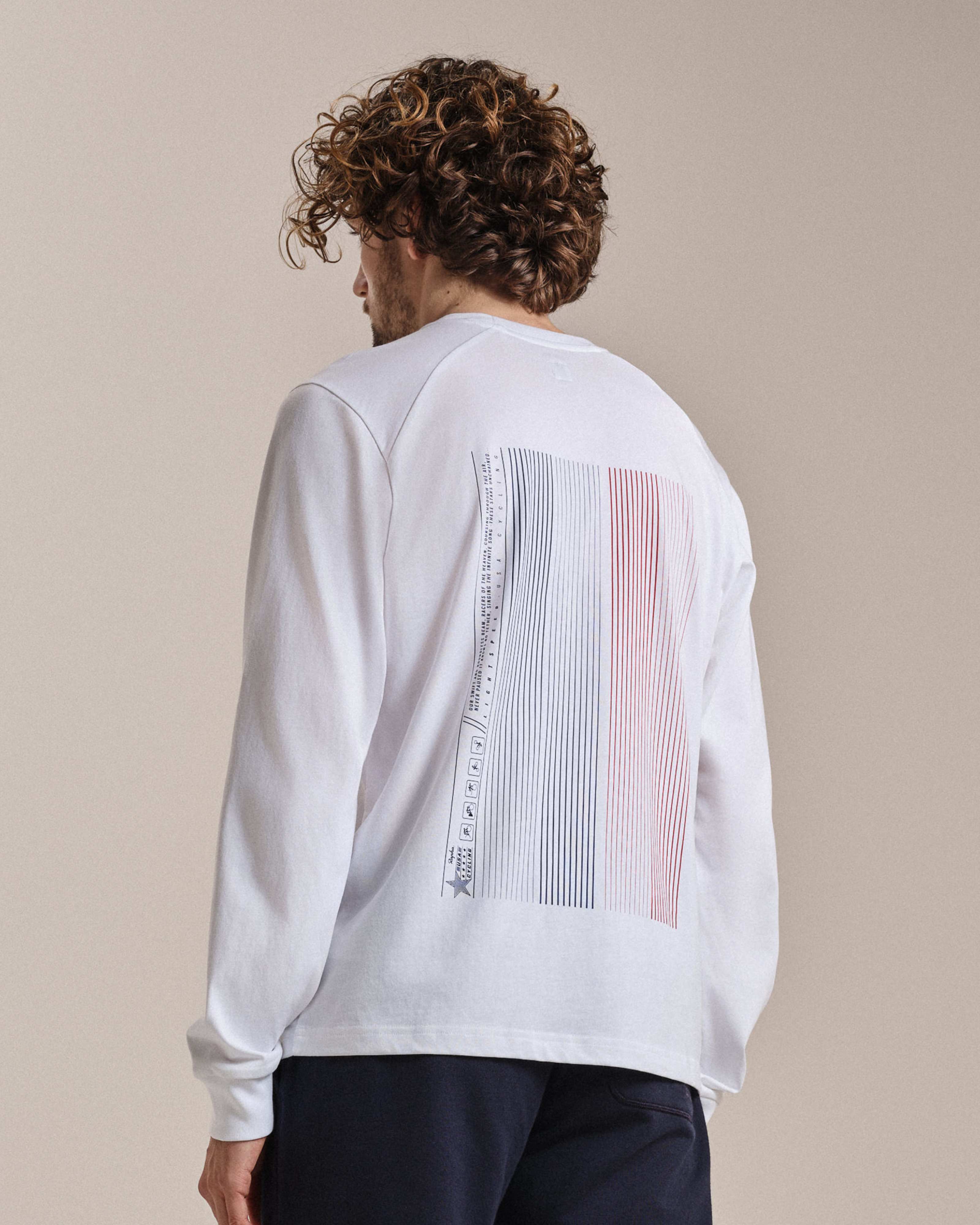 USA メンズ ロングスリーブ コットン T シャツ | Rapha