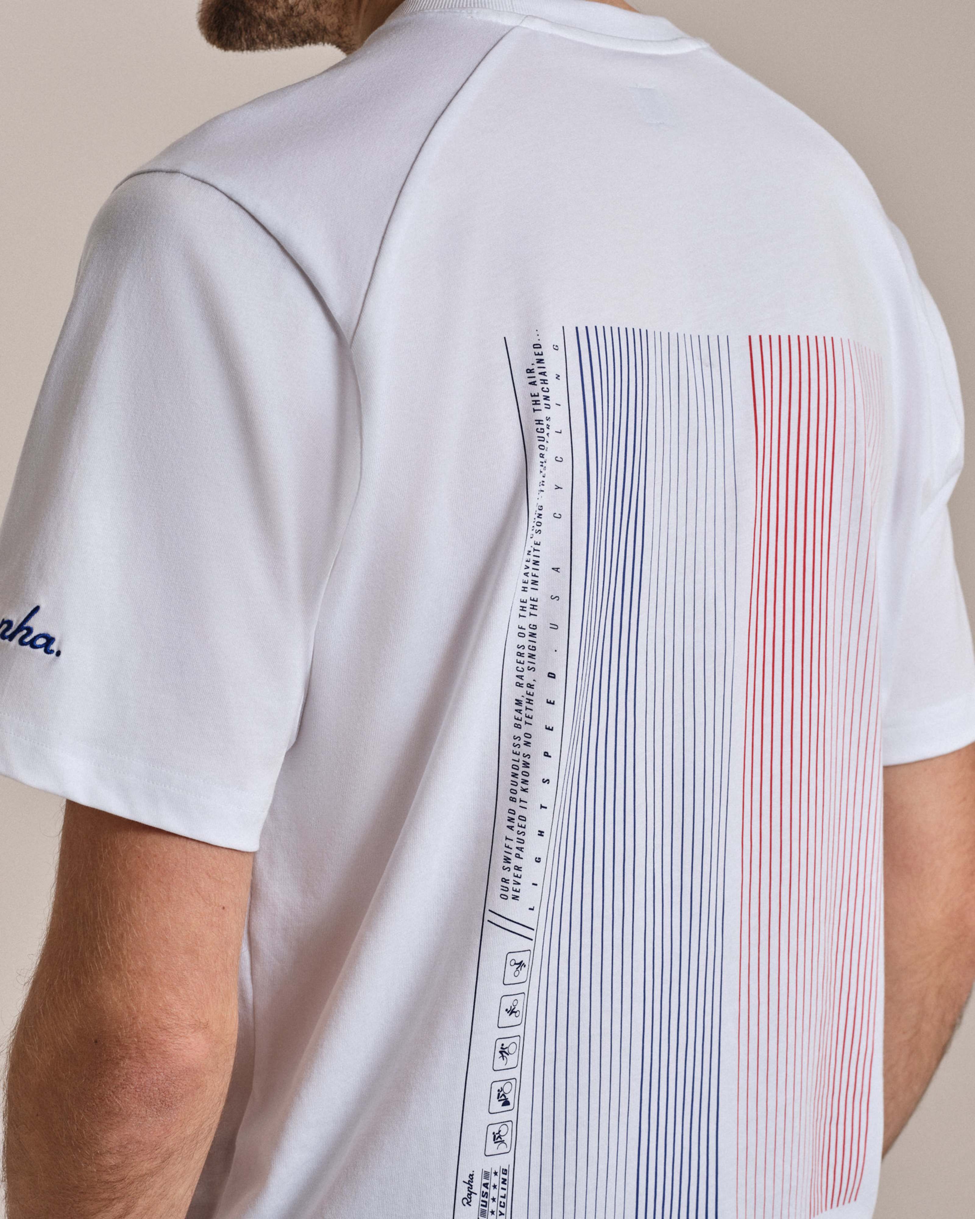 USA Men's Short Sleeve Cotton T-Shirt | Rapha