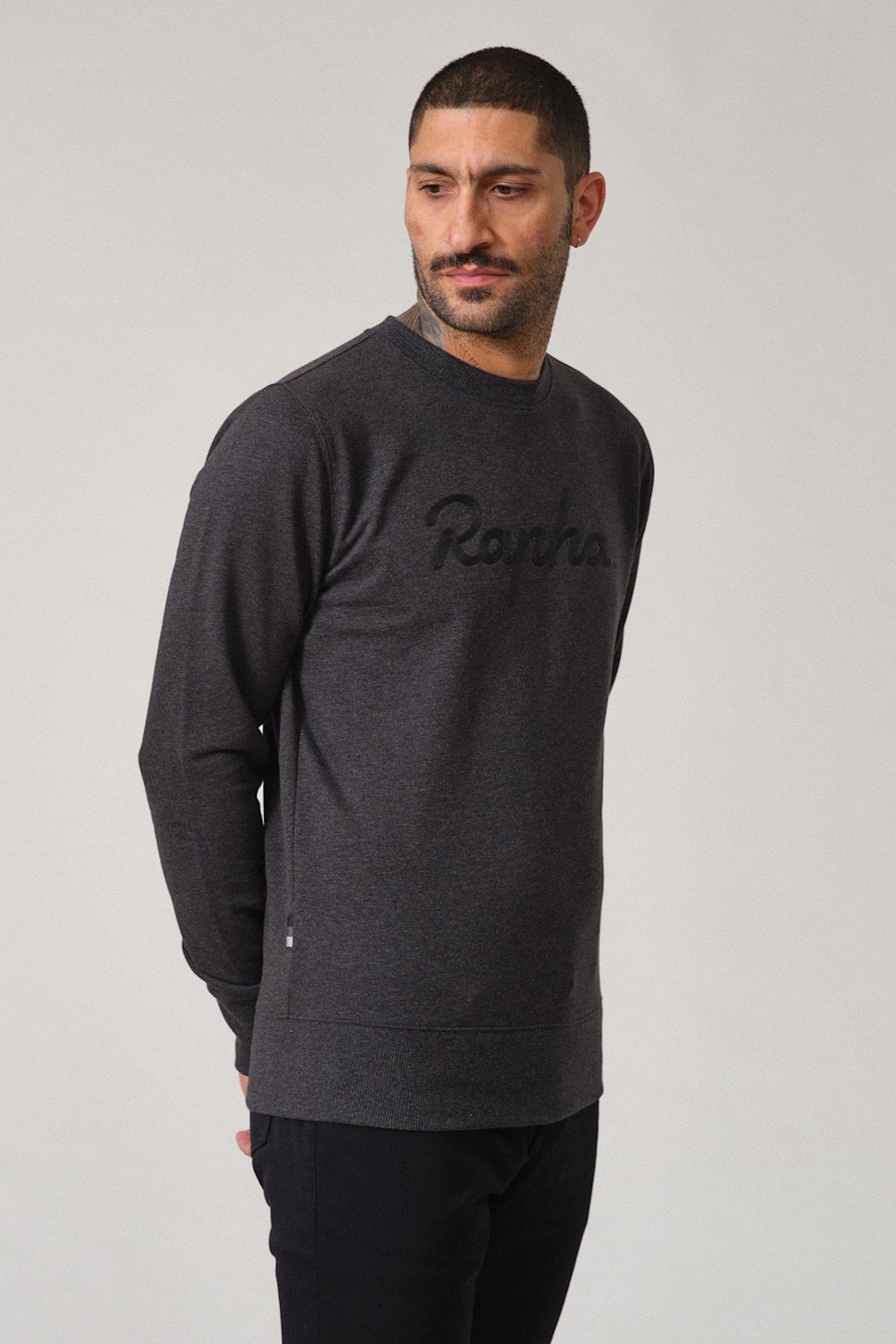 Black best sale logo sweatshirt