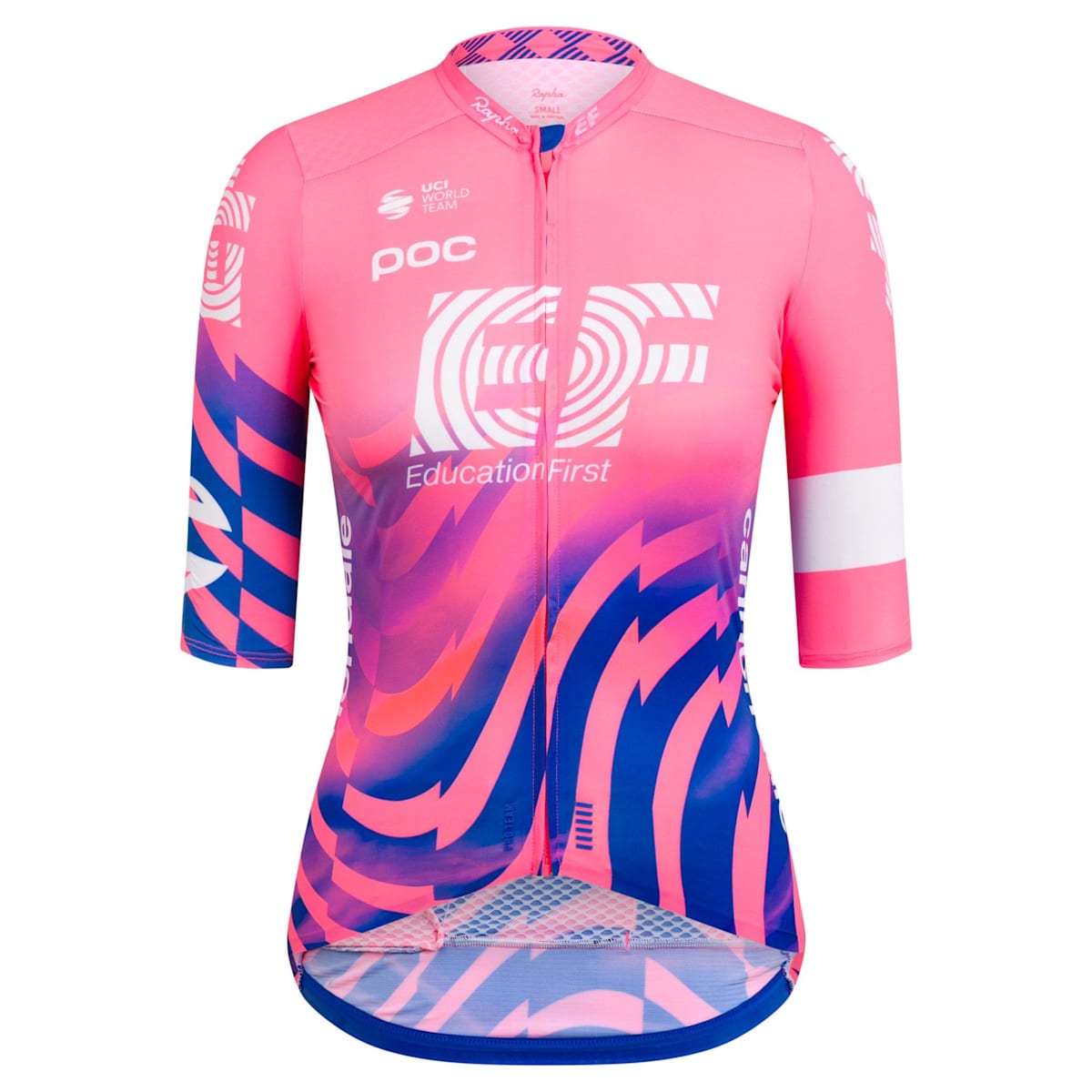 USED PINK NAVY RAPHA EF KIDS SHORT SLEEVE CYCLING JERSEY 10
